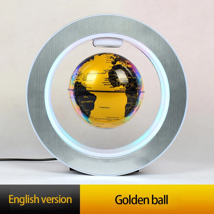 Floating Moon Globe Lamp – O-Type Magnetic Frame with LED Night Light