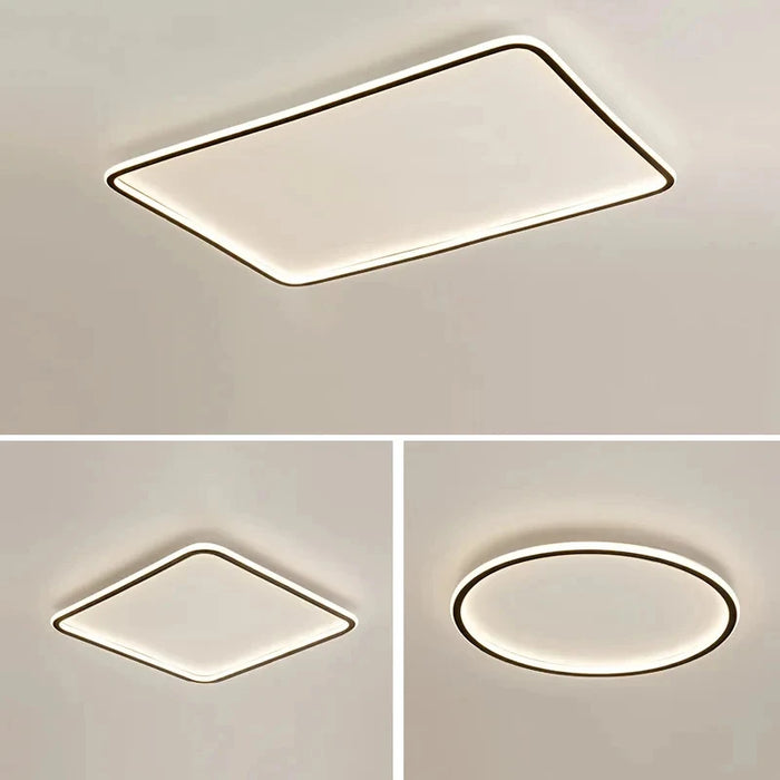 Modern Ultra-Thin LED Ceiling Light – Remote Control, Dimmable, Energy-Saving Lighting Fixture - Samanta Factory