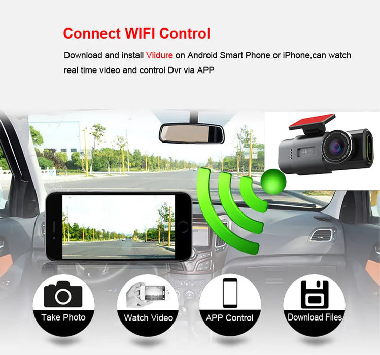 4K Dual Dash Cam – Ultra-Clear Front & Rear Recording Samanta Factory