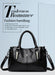 Casual Tote Shoulder & Crossbody Bag – Versatile, Soft PU Leather with Sequined Design - Samanta Factory
