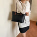Luxurious Women’s Leather Shoulder Bag – Stylish Microfiber Synthetic Leather Casual Tote - Samanta Factory