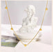 Heart Link Chain Necklace – Gold Stainless Steel Design SF