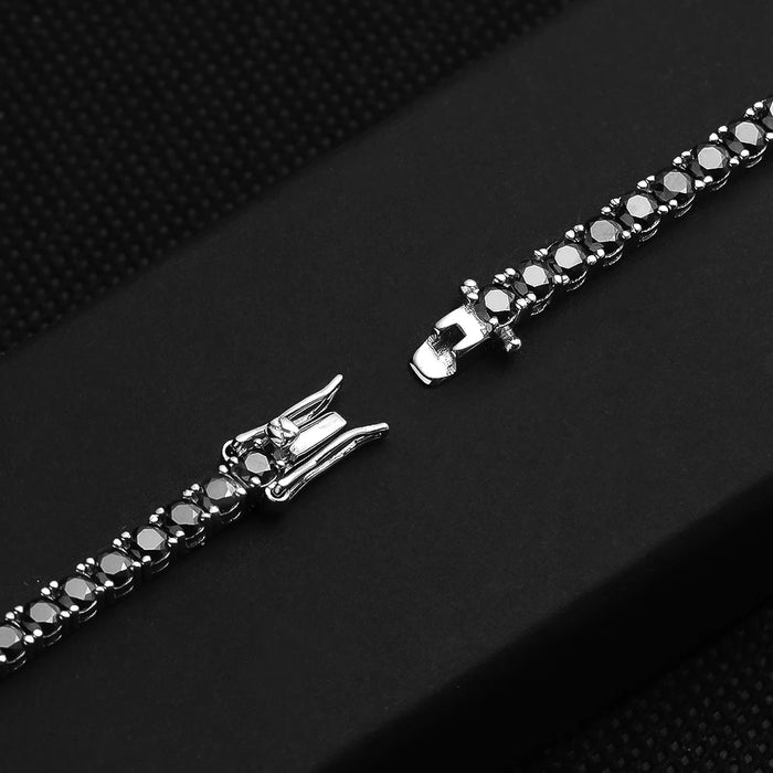 EWYA D Color Moissanite Tennis Bracelet 925 Silver 18K Gold - Samanta Factory