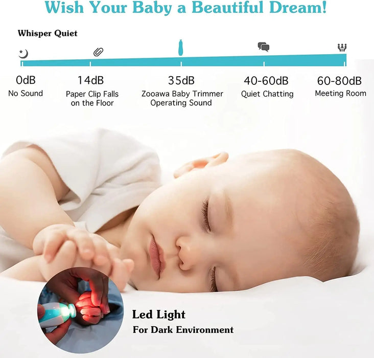 Electric Baby Nail Trimmer – Safe & Gentle Nail Clipper for Newborns and Toddlers