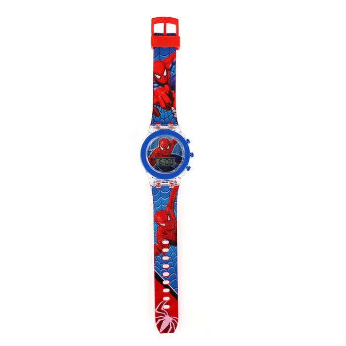 Cartoon Digital Kids Watch – Waterproof Flashing LED Light Watch for Girls & Boys