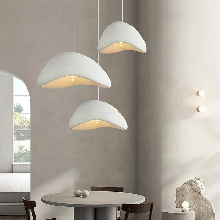 Nordic Wabi-Sabi 3-Lights Pendant Lamp – Minimalist E27 Hanging Ceiling Light for Dining & Living Rooms - Samanta Factory