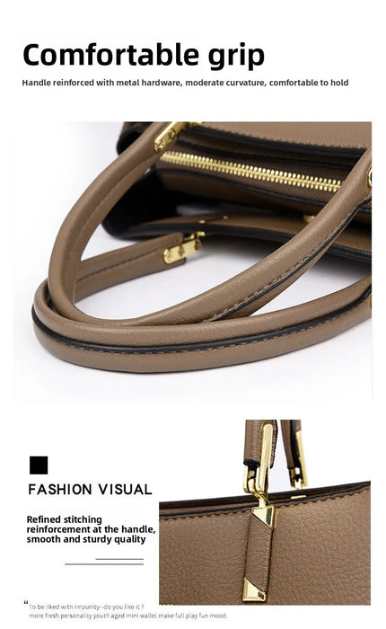 Elegant Commuter Tote Bag – Spacious Unisex Handbag with Detachable Strap - Samanta Factory