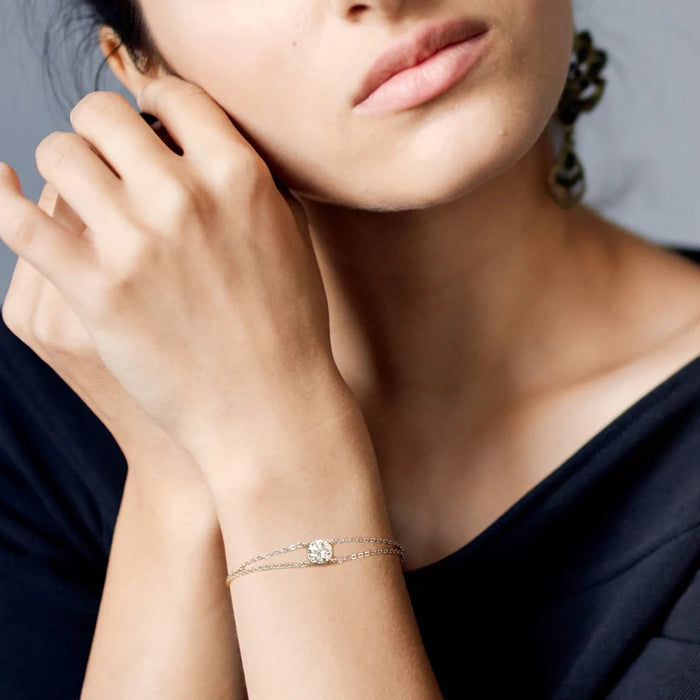 925 Sterling Silver Moissanite Bracelet – 1ct D-Color VVS1