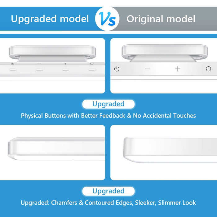 Rechargeable LED Night Light Bar – 3 Color Modes, Touch & Remote Control, Magnetic USB Desk Lamp - Samanta Factory