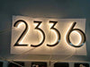 LED House Numbers – Backlit Stainless Steel Address Sign SF