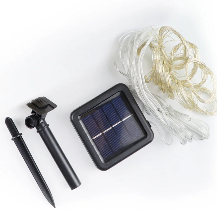 Festive Solar-Powered Curtain Lights with Waterproof Design & Remote Control - Samanta Factory