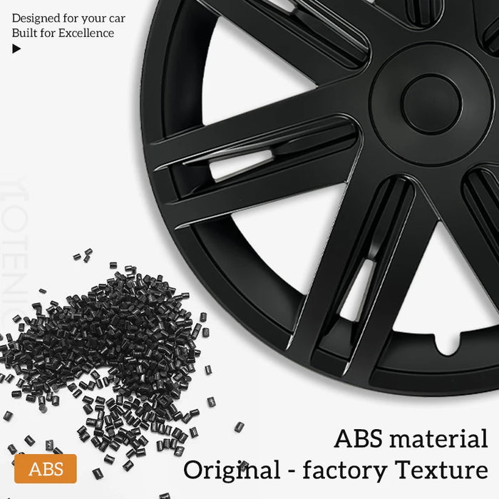 Design for TESLA 19 Inch Star Wheel Caps 4PCS Hubcap Automobile Hub Cap Full Rim Cover Accessories for Tesla Model Y 2020-2024 - Samanta Factory