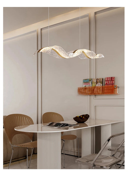 Modern LED Pendant Light – Smart Dimmable with Remote Control SF