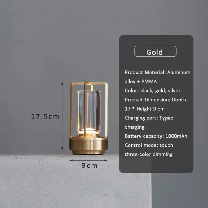 Modern Touch-Control Table Lamp – Dimmable LED Light with Warm & Cool Settings