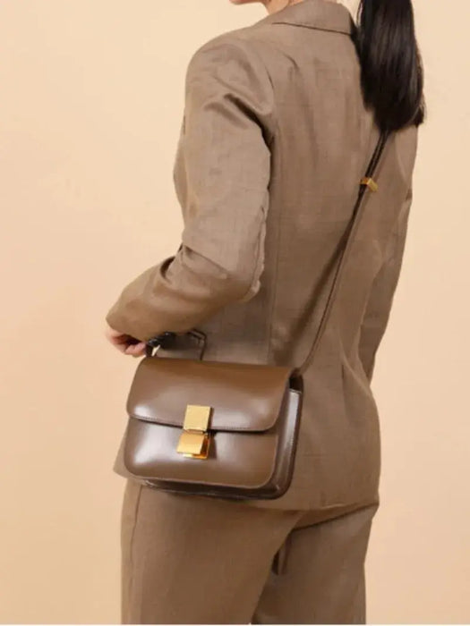 Cow Leather Flap Bag – Soft Shoulder for Women SF