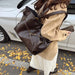 Vintage PU Leather Shoulder Tote – Soft Casual Bag with Lock Closure - Samanta Factory