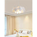 Nordic Pine Cone Pendant Light – White Hand-Knitted Metal Chandelier - Samanta Factory