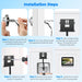 Smart WiFi Door Viewer Camera – 3MP HD, 4.3" LCD, PIR Motion, 2-Way Audio, Night Vision, Tuya & Alexa. - Samanta Factory