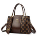 Luxury Fashion Print Handbag – Large Capacity Soft Leather Shoulder & Crossbody Bag for Women - Samanta Factory