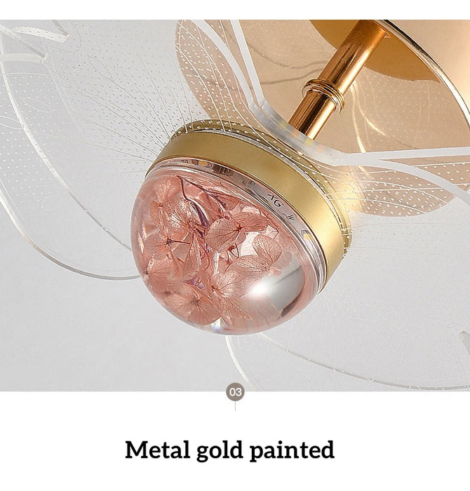 Crystal Pendant Light – Modern Loft Hanging Lamp with Iron & Glass Design