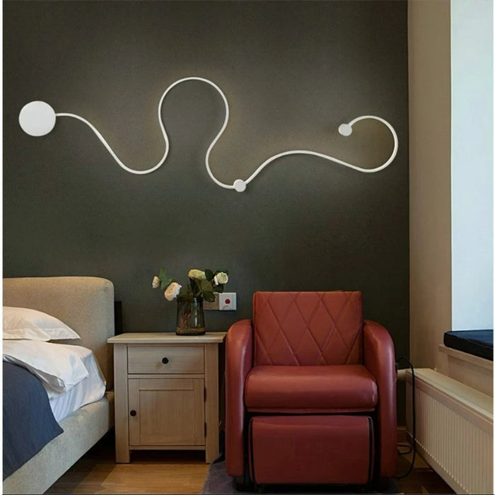LED Wall Lamp – Modern Dimmable Up & Down Sconce with Remote - Samanta Factory