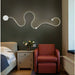 LED Wall Lamp – Modern Dimmable Up & Down Sconce with Remote - Samanta Factory