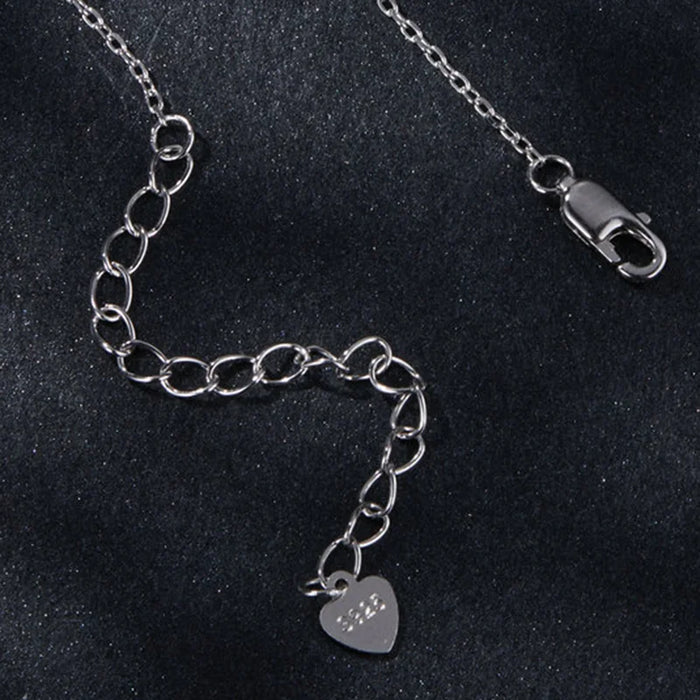 925 Sterling Silver Round Cut Moissanite Pendant