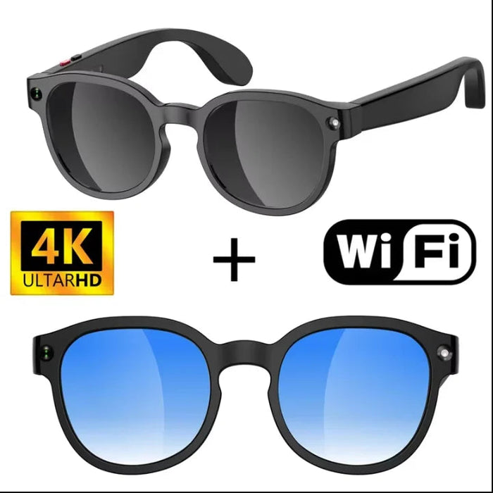 AI Smart Glasses with 6K Camera & Translation – Bluetooth Calling Music Photochromic Eyewear SF