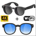AI Smart Glasses with 6K Camera & Translation – Bluetooth Calling Music Photochromic Eyewear SF