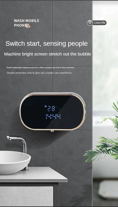 Automatic Foaming Soap Dispenser – Touchless Smart Sensor with USB Rechargeable & Wall Mount Design