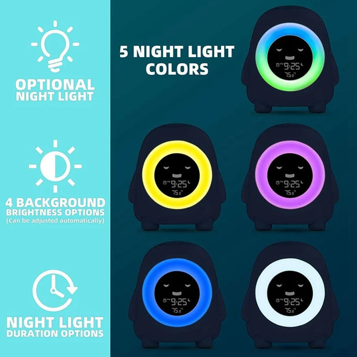 Kids Alarm Clock – Color-Changing Sleep Trainer with Night Light & Wake Indicator