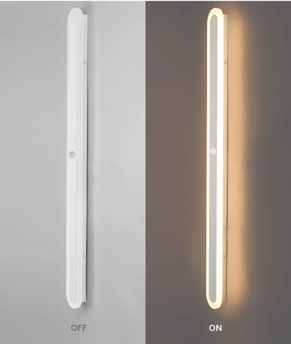 Outdoor LED Wall Light with Motion Sensor – IP65 Waterproof Aluminum Lamp for Porch, Garden, Garage, Villa - Samanta Factory