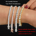 EWYA D Color Moissanite Tennis Bracelet 925 Silver 18K Gold - Samanta Factory