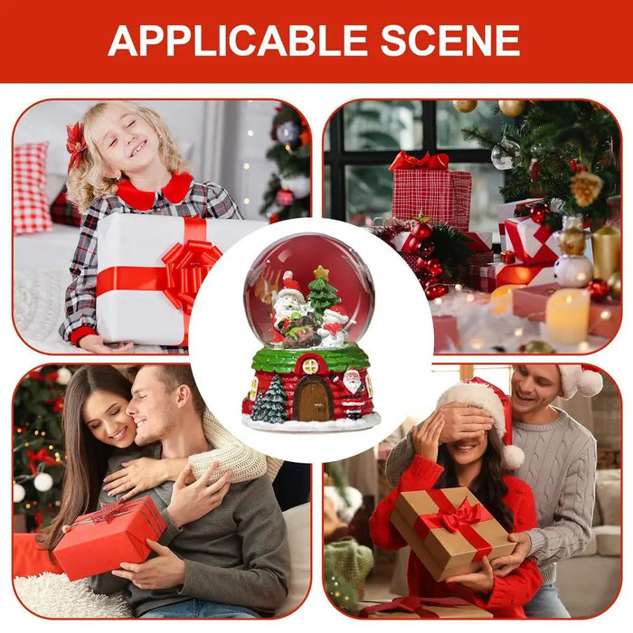 Christmas Musical Snow Globe – LED Light & Festive Tune - Samanta Factory