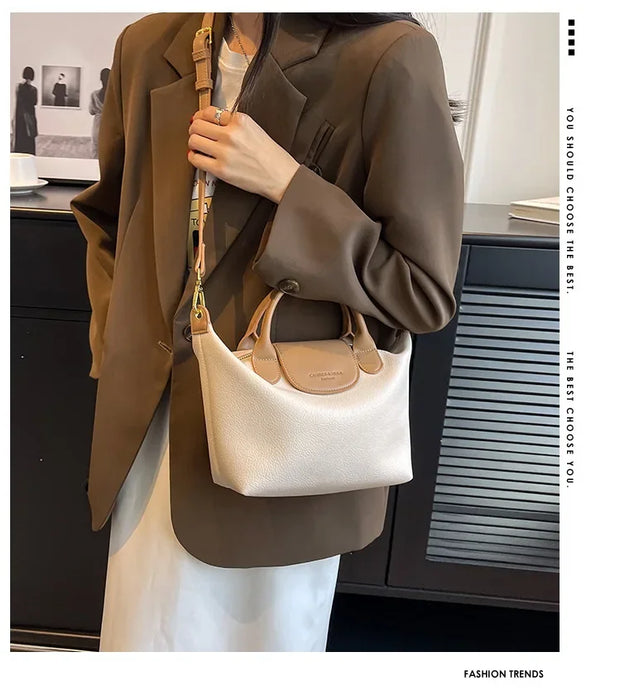 Compact Unisex Barrel-Shaped Crossbody Bag with Modern Flap Design - Samanta Factory