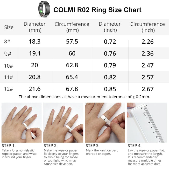 Smart Fitness Ring – Health Tracking with Sleep, Heart Rate & Gesture Control