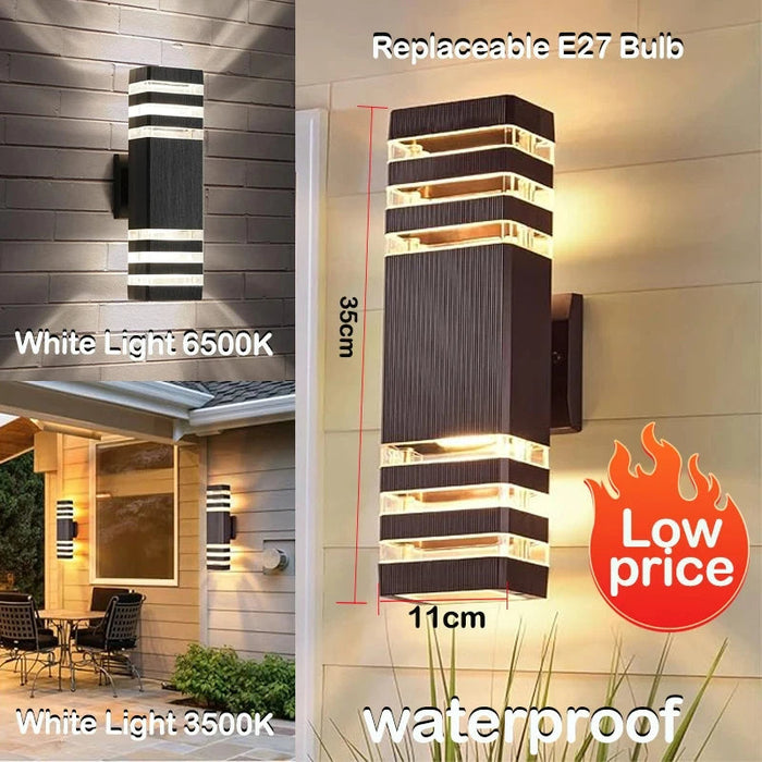 Outdoor LED Wall Light E27 Up Down – Waterproof IP65 Exterior Wall Sconce Lamp SF
