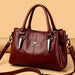Casual tote shoulder & crossbody bag with sequined kangaroo design, soft PU leather and adjustable straps.