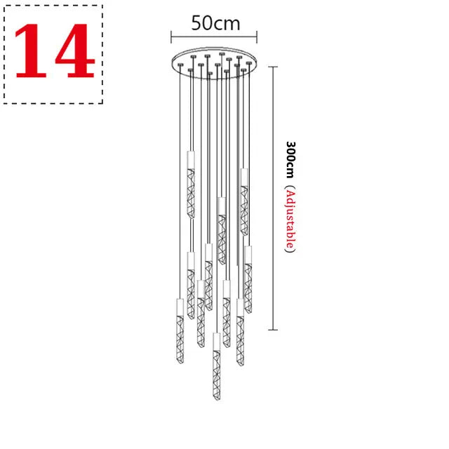 Modern Pendant Light – Luminous Acrylic with Brushed Aluminum Finish - Samanta Factory