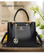 Women’s Soft PU Leather Handbag – Fashionable Casual Tote with Sequined Detail - Samanta Factory
