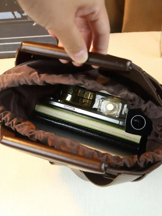 Woven Design Women Handbag, Tote Basket Bag, High-End Niche Inverted Triangle Shaped Fashion Commuter Bag, Casual Style SF