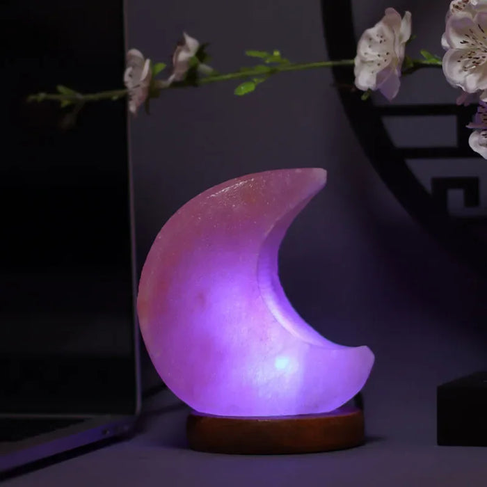 Himalayan Salt Lamp – Color-Changing LED with USB & Natural Air Purification