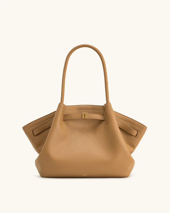 PU Leather Dumpling Shoulder Bag – Soft Fashion Tote with Hasp Closure for Women - Samanta Factory
