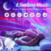 Galaxy Projector Night Light – 7-in-1 Aurora, Moon & Star Light with White Noise & Bluetooth Speaker - Samanta Factory