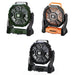 Camping Battery Fan – 10000mAh Rechargeable with LED Light & 4-Speed Wind Control - Samanta Factory