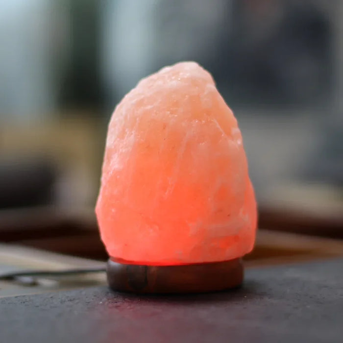 Himalayan Salt Lamp – Color-Changing LED with USB & Natural Air Purification
