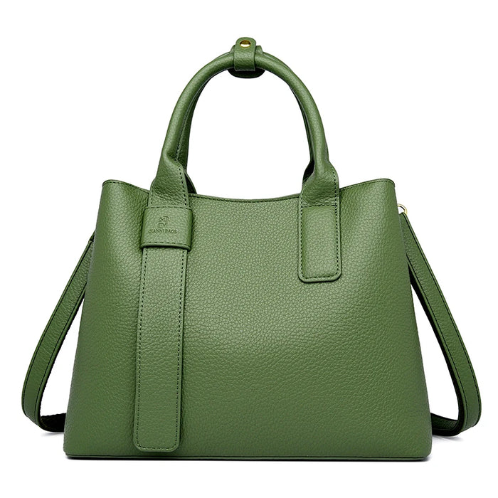 Women’s PU Leather Business Handbag – Saffiano Tote with Adjustable Shoulder Strap