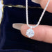 1CT Moissanite Diamond Pendant Necklace – 925 Sterling Silver Luxury Women’s Jewelry SF