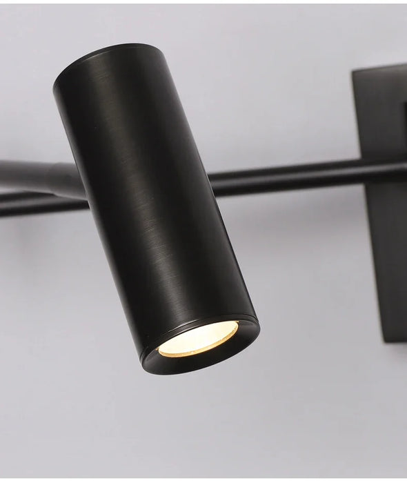 Modern Wall Lamp with Dimmable Switch – Rocker Arm Retractable LED Reading Light - Samanta Factory