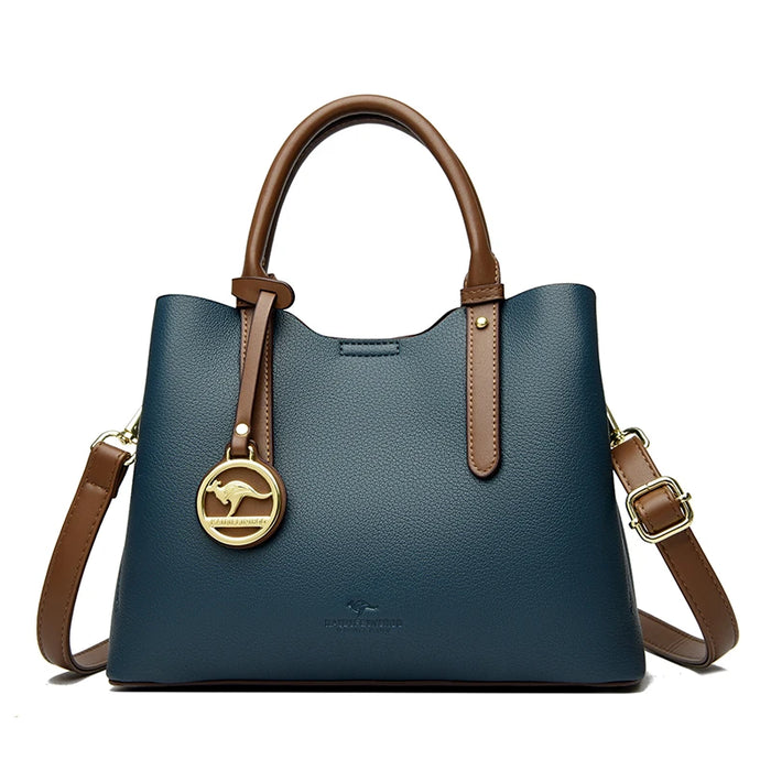 Soft PU Leather Handbag for Women – Luxury Designer Shoulder Tote - Samanta Factory